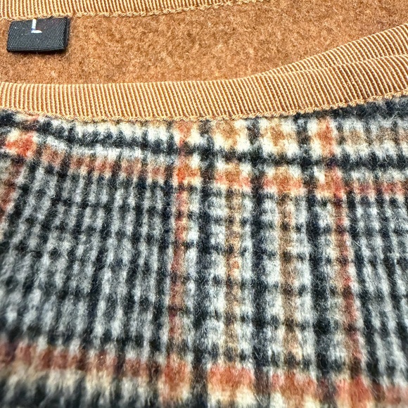Plaid Wrap Skirt - Gray and Tan - Picture 9 of 9